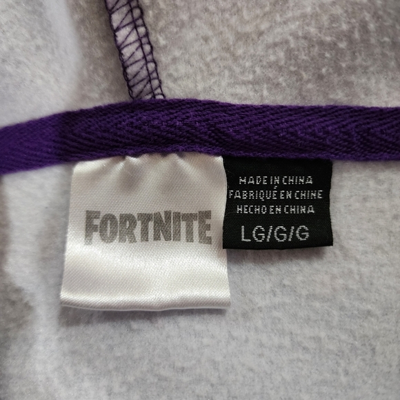 Fortnite Supply Llama Hoodie Zip Front Fleece Sweatshirt Jacket Size L - Picture 13 of 16